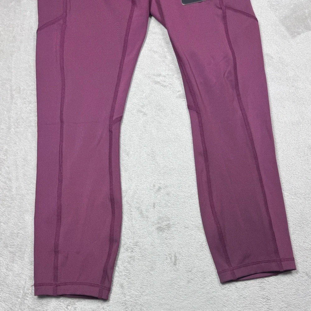 NWT PJ Parker Jeans Active Wear Vineyard Purple Capri Length Athletic Leggings S